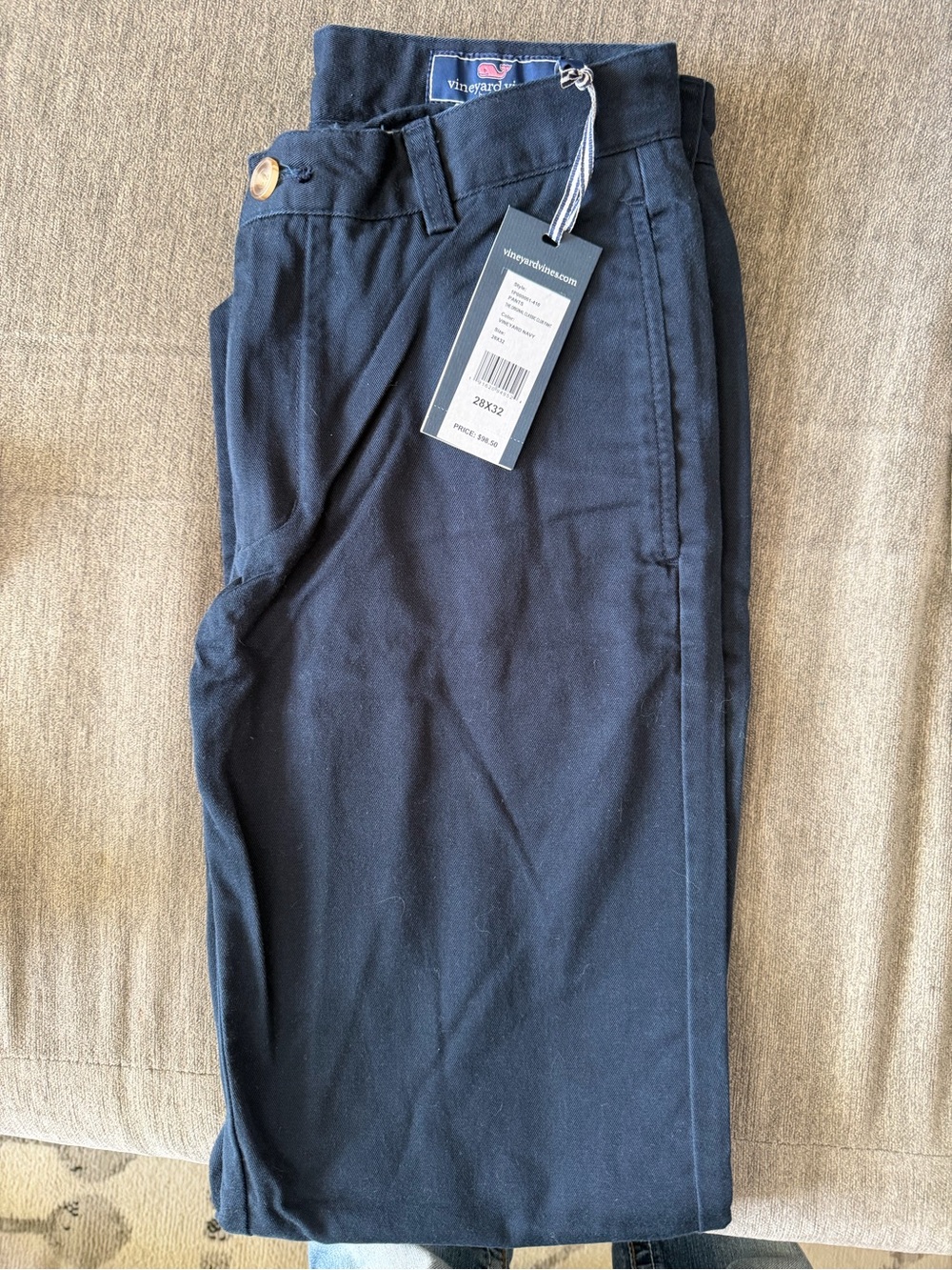 Vineyard Vines Men's Navy Chinos - Classic Slim Fit